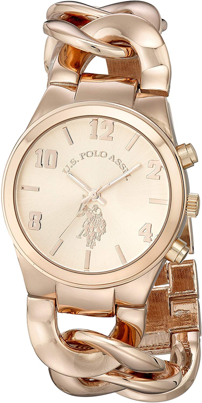 us polo rose gold watch